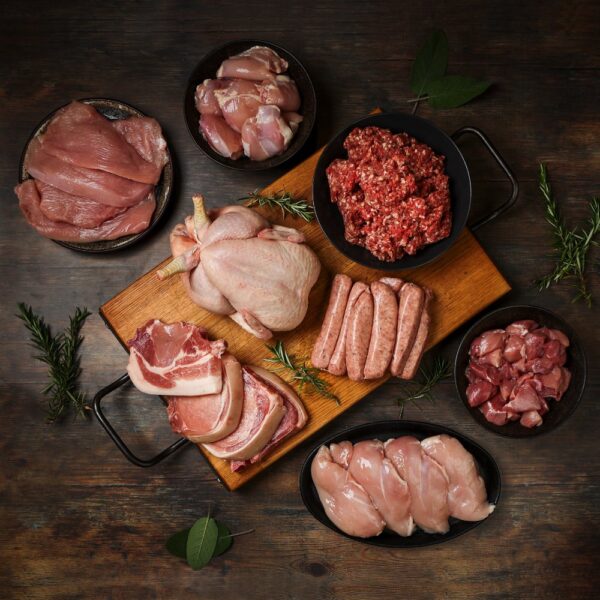 Owtons Meat for a week product showing a mixture of meats and cuts including chicken